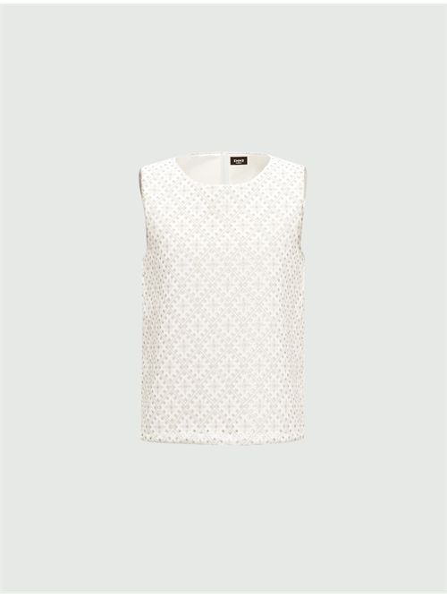 Top in sangallo - Bianco EMME MARELLA | ADDOBBO150/001